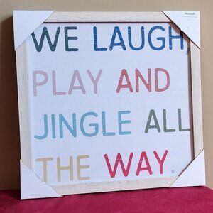 Cute Picture "We Laugh Play And Jingle All The Way" Picture. New